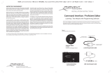 Proficient Audio Systems Command Interface Owner's manual