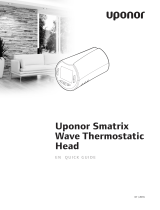 Uponor Smatrix Wave thermostatic head Quick start guide