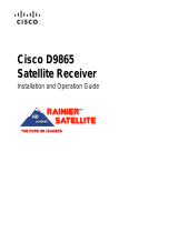 Cisco D9865 User manual