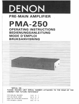 Denon PMA-250 Owner's manual