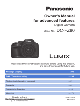 Panasonic LUMIX DC-FZ80 Owner's manual
