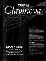 Yamaha CVP-25 User manual
