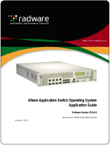 Radware Alteon Application Manual