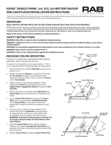RAB Lighting EZPAN1X4-40YN/D10/LC/E2 Operating instructions