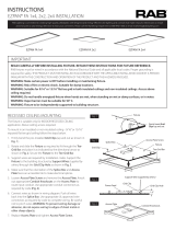 RAB Lighting EZPANFA2X2/D10/LCS Operating instructions