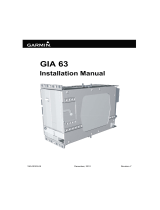 Garmin GIA 63 Installation guide