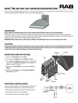 RAB Lighting WPLED4T150 USA Operating instructions