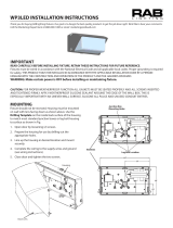 RAB Lighting WP3LED Operating instructions