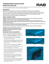 RAB Lighting RTLED2X2-19YNW/D10/MVS Operating instructions