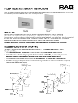 RAB Lighting FSLEDH3NS/120/TL Operating instructions
