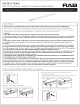 RAB Lighting T8-12-48G-835-HYB Operating instructions