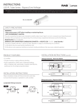 RAB Lighting PLC-9-V-830-BYP Operating instructions