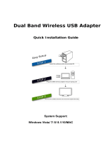 AuscoumerUSB WiFi Bluetooth Adapter, 600Mbps Dual Band 2.4/5Ghz Wireless Network External Receiver, Mini WiFi Dongle for PC/Laptop/Desktop