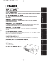 Hitachi CP-X990 User manual