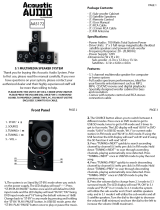 Acoustic Audio by Goldwood AA5172 User manual