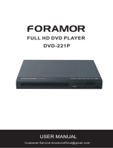 Foramor DVD Player,Foramor HDMI DVD Player for TV Support 1080P Full HD User manual