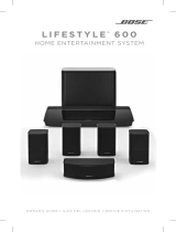 Bose Lifestyle 600 Black User manual