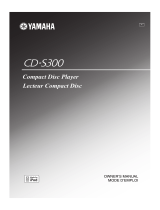 Yamaha CD-S300 User manual