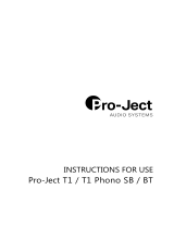 Pro-Ject Audio Systems T1 User manual