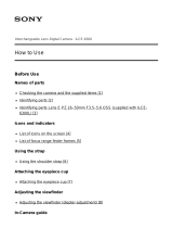Sony ILCE6300L/B User manual