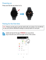 Tinwoo Tinwoo Smart Watch for Android Phones, iOS Phones Fitness Tracker User guide