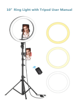 sumcoo 10" Selfie Ring Light User manual