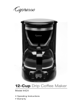 Capresso 424 12-Cup Drip Coffee Maker User manual