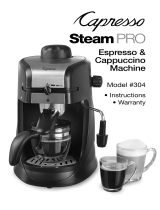 Capresso 303 4-Cup Espresso & Cappuccino User manual