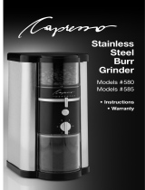 Capresso Stainless Steel Burr #585/580 User manual