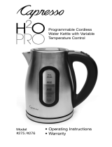 Capresso 276/275 H2O PRO User manual