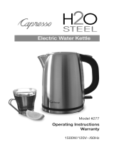 Capresso H2O Steel #277 User manual