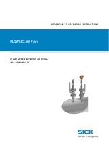 SICK FLOWSIC100 Flare - Flare Meter Retrofit Solution Operating instructions