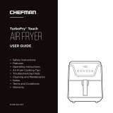 Chefman Chefman 4.5 Quart Digital Square Fryer, Stainless Steel, Black User guide