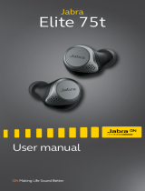 Jabra Elite 75t Wireless Charging - Titanium User manual