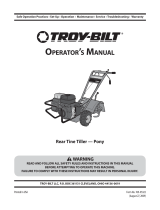 Troy-Bilt Pro-Line CRT User manual