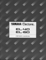 Yamaha EL40 Owner's manual