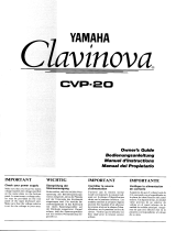 Yamaha CVP-20 Owner's manual