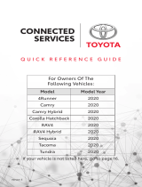 Toyota Camry 2020 Quick Reference Manual