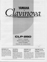Yamaha CLP-250 Owner's manual
