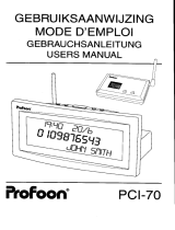 Profoon PCI-70 Owner's manual