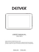 Denver TAQ-10473 User manual