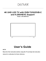 Denver LED-5569T2CS User manual