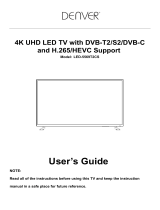 Denver LED-5569T2CS User manual