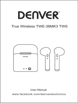 DANVER True Wireless TWE-36MK3 TWS User manual