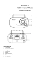 Denver AC/DC Portable FM Radio TR-51 User manual