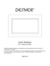 Denver PFF-710BLACKMK2 User manual