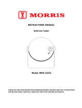 Morris MBH-16314 Instructions Manual