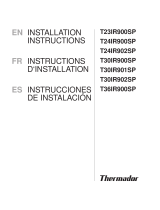 Thermador T30IR901SP Installation guide