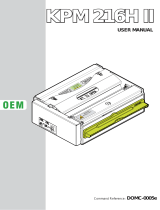 Custom Engineering KPM 216H II User manual