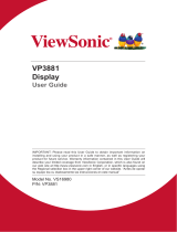 ViewSonic VP3881 User guide